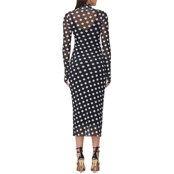 AFRM Womens Polka Dot Mesh Midi Dress - Image 2