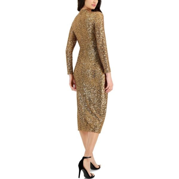 Anne Klein Womens Sequined Party Dress Midi Dress - Image 2