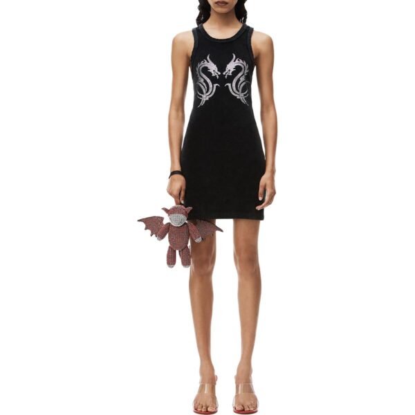 Alexander Wang Womens Velour Short Mini Dress