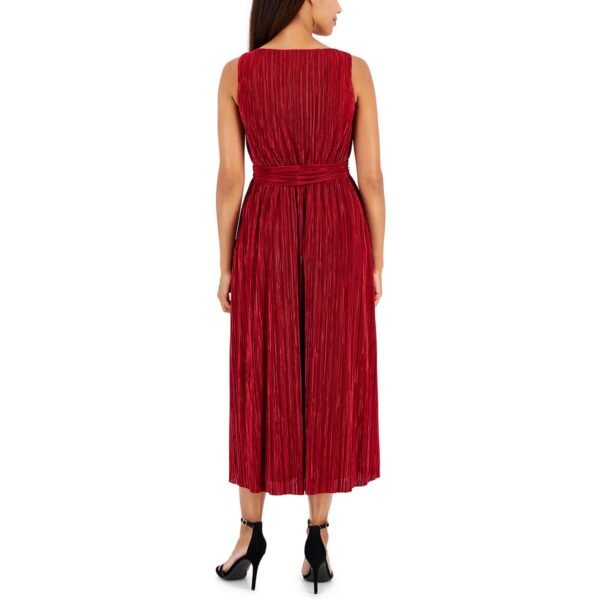 Anne Klein Womens Pleated Summer dress Midi Dress - Image 2